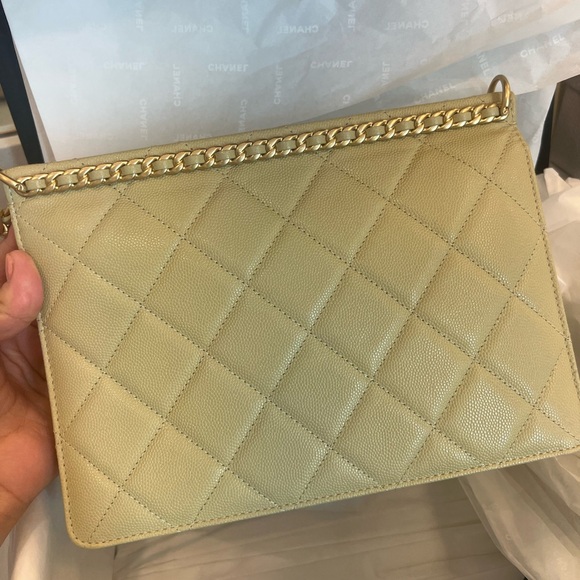 23A Dark beige Chanel flap bag - Picture 13 of 15